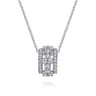 14K White Gold Diamond Clover Pendant Necklace - 0.35 ct