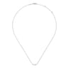 14K White Gold Diamond Constellation Bar Necklace - 0.09 ct