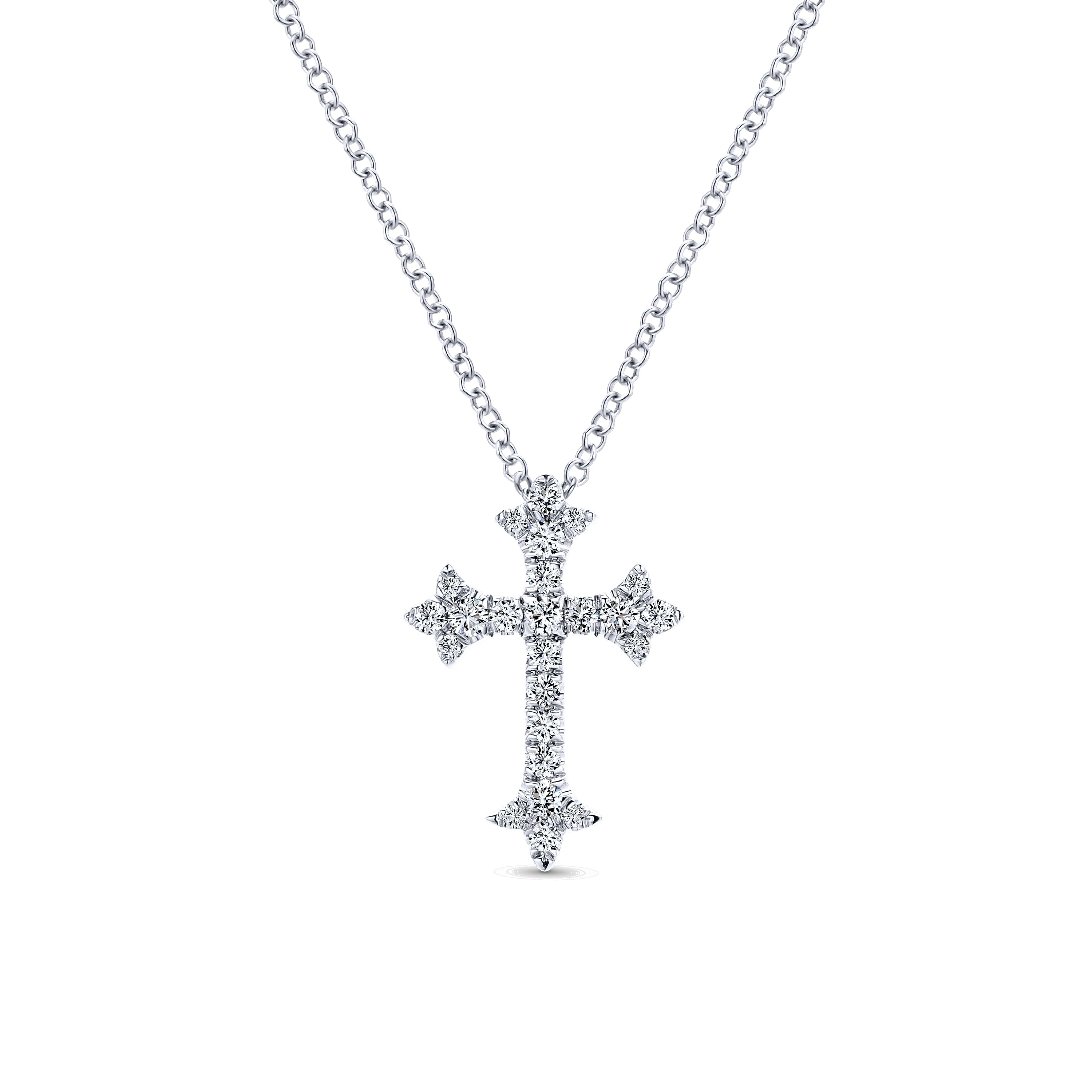 14K White Gold buy Finish Deadman's Cross