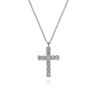 14K White Gold Diamond Cross Pendant Necklace - 0.25 ct