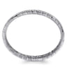 14K White Gold Diamond Cuff Bangle Bracelet - 2.5 ct