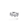 14K White Gold Diamond Cuff Earring - 0.15 ct