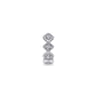 14K White Gold Diamond Cuff Earring - 0.15 ct