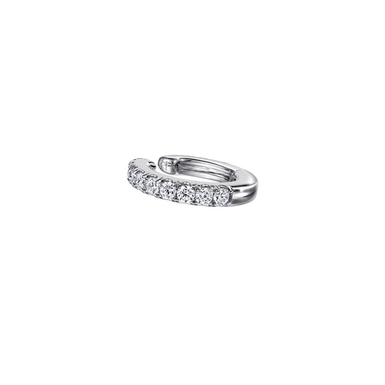 14K White Gold Diamond Cuff Earring - 0.2 ct - Shot 1