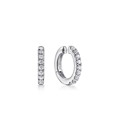 14K White Gold Diamond Cuff Earring - 0.2 ct - Shot 2