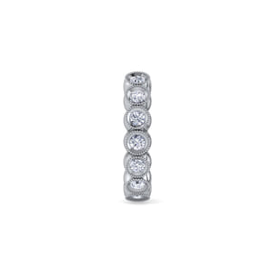 14K White Gold Diamond Cuff Earring