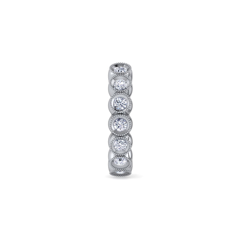 14K White Gold Diamond Cuff Earring - 0.15 ct - Shot 2