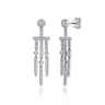 14K White Gold Diamond Drop Chandelier Earrings - 0.75 ct