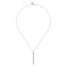 14K White Gold Diamond Drop Necklace - 0.5 ct