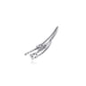 14K White Gold Diamond Ear Climber Earrings - 0.5 ct