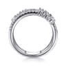 14K White Gold Diamond Easy Stackable Ring - 0.55 ct