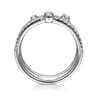 14K White Gold Diamond Easy Stackable Ring - 0.5 ct