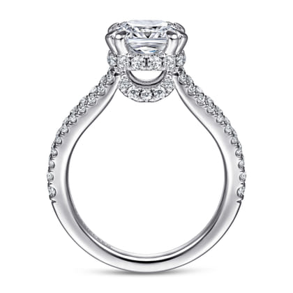 14K White Gold Diamond Engagement Ring