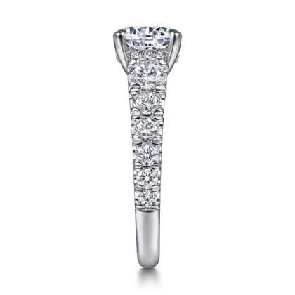 14K White Gold Diamond Engagement Ring