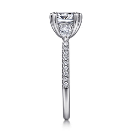 14K White Gold Diamond Engagement Ring