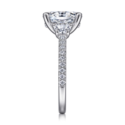 14K White Gold Diamond Engagement Ring