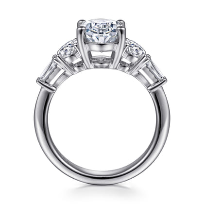 14K White Gold Diamond Engagement Ring