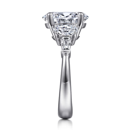 14K White Gold Diamond Engagement Ring