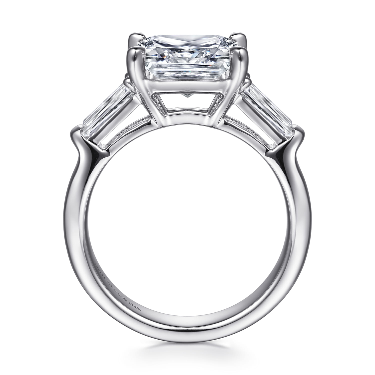 14K White Gold Diamond Engagement Ring