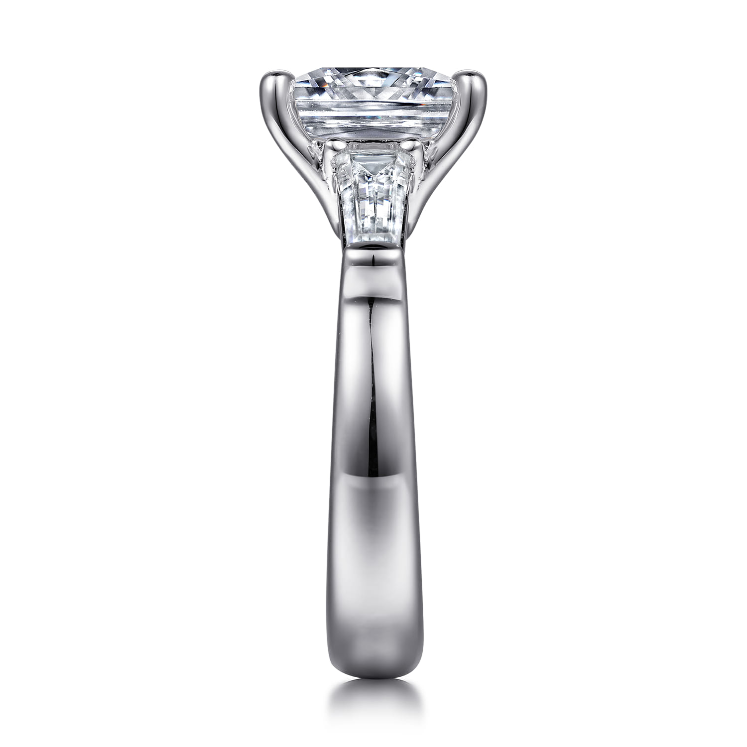 14K White Gold Diamond Engagement Ring