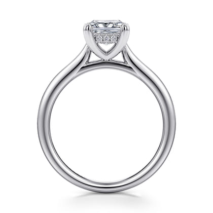 14K White Gold Diamond Engagement Ring