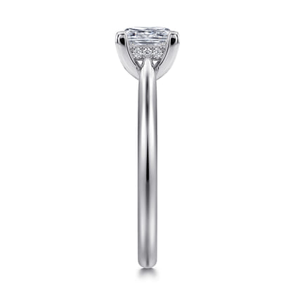 14K White Gold Diamond Engagement Ring