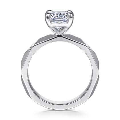 14K White Gold Diamond Engagement Ring