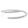 14K White Gold Diamond Fashion Bangle - 0.88 ct