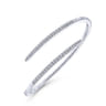 14K White Gold Diamond Fashion Bangle - 0.88 ct