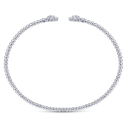 14K White Gold Diamond Fashion Bangle