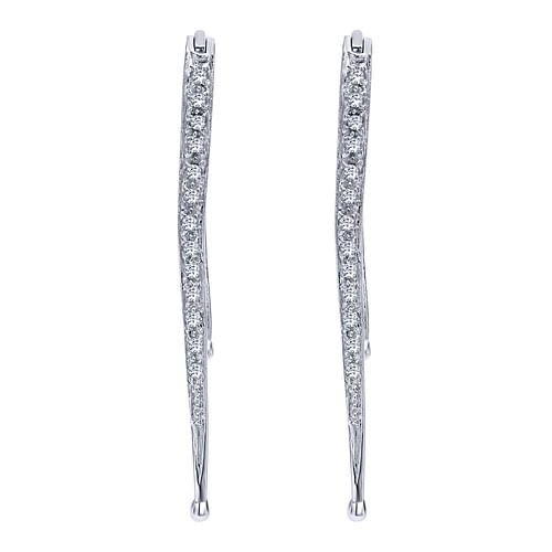 14K White Gold Diamond Fashion Earrings - 0.23 ct - Shot 2