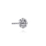 14K White Gold Diamond Floral Stud Earrings - 0.25 ct