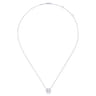 14K White Gold Diamond H Initial Pendant Necklace - 0.06 ct