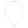 14K White Gold Diamond Heart Pendant Necklace - 0.07 ct