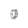14K White Gold Diamond Huggie Earrings - 1.15 ct