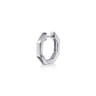 14K White Gold Diamond Huggie Earrings - 0.15 ct