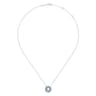 14K White Gold Diamond Knot Pendant Necklace - 0.7 ct