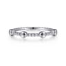 14K White Gold Diamond Ladies Ring