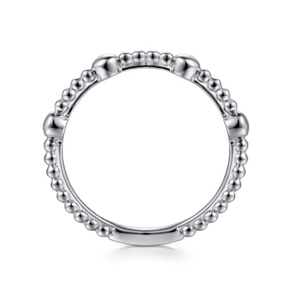 14K White Gold Diamond Ladies Ring