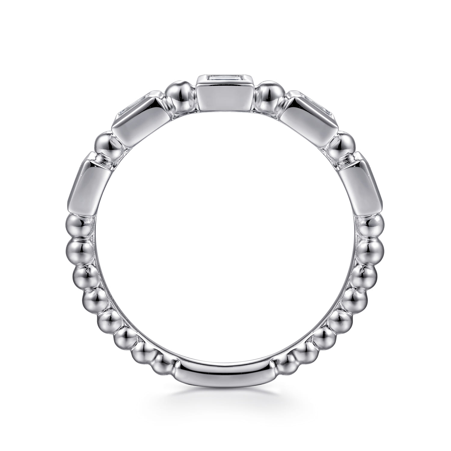 14K White Gold Diamond Ladies Ring - 0.18 ct - Shot 2