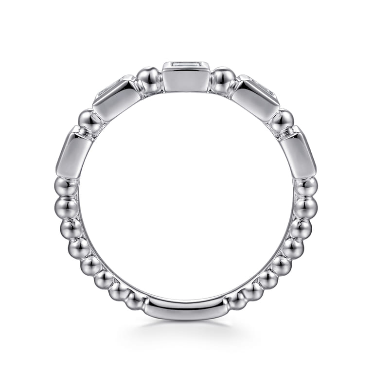 14K White Gold Diamond Ladies Ring - 0.18 ct - Shot 2