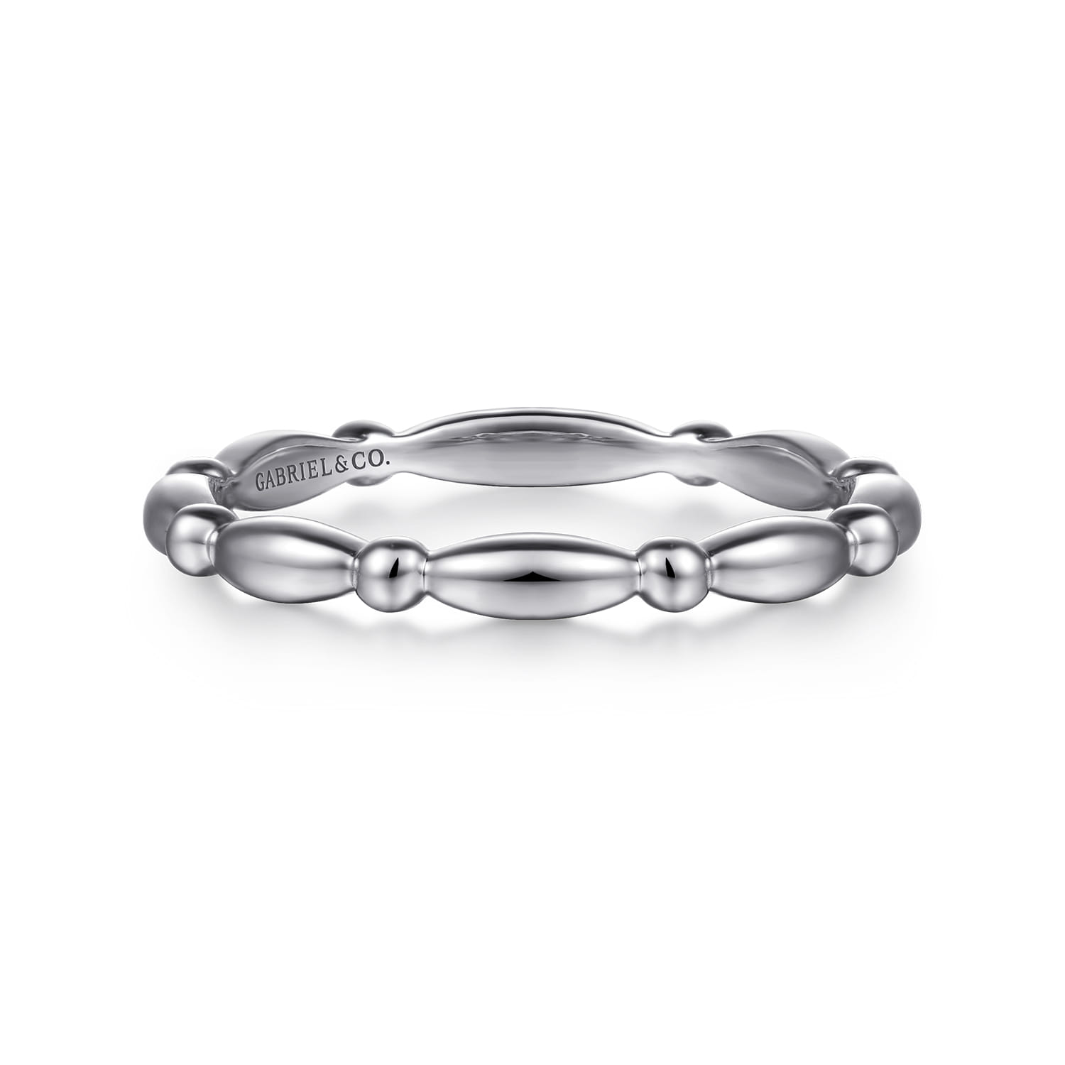 14K White Gold Diamond Ladies Ring - Shot 1