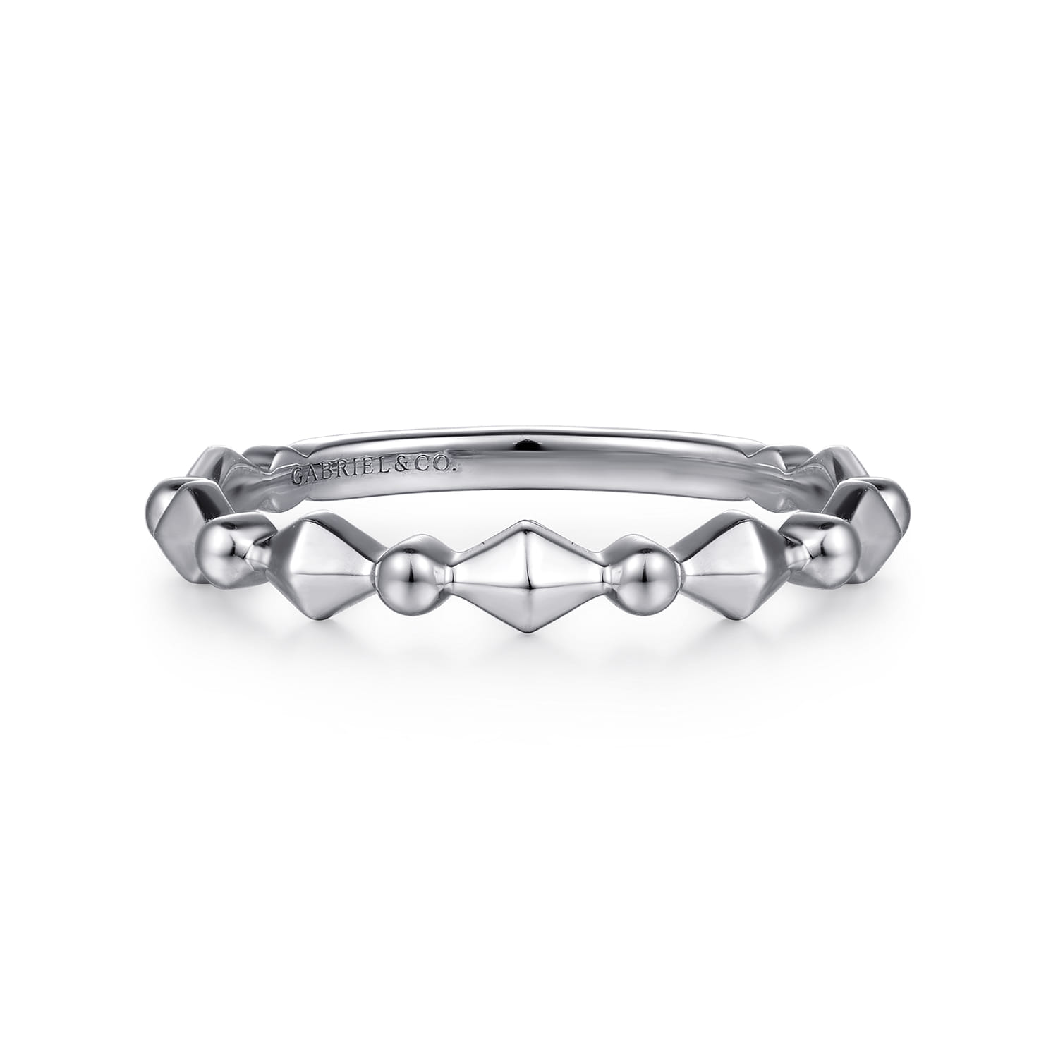 14K White Gold Diamond Ladies Ring - Shot 1