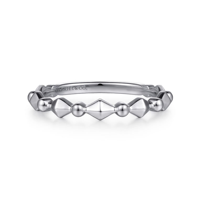 14K White Gold Diamond Ladies Ring - Shot 1