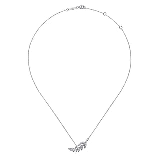 14K-White-Gold-Diamond-Leaf-Pendant-Necklace2