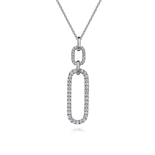 14K-White-Gold-Diamond-Link-Chain-Drop-Pendant-Necklace1