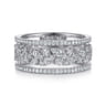 14K White Gold Diamond Marquise Easy Stackable Ring - 0.65 ct