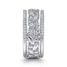 14K White Gold Diamond Marquise Easy Stackable Ring - 0.65 ct