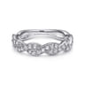 14K White Gold Diamond Matching Wedding Band - 0.4 ct