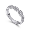 14K White Gold Diamond Matching Wedding Band - 0.4 ct